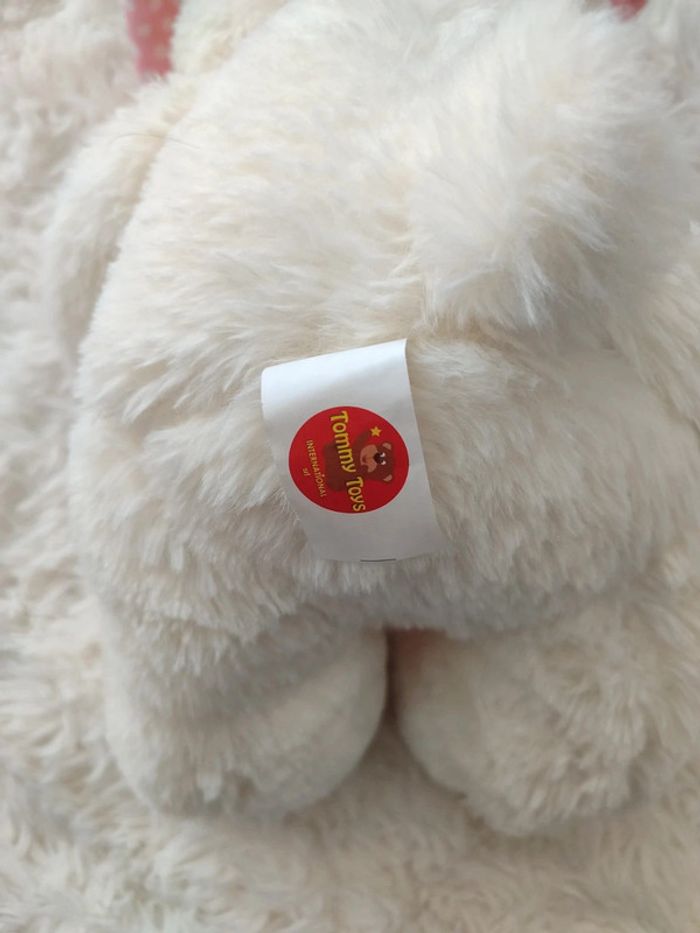 Ours en peluche blanc " I love You " - photo numéro 2