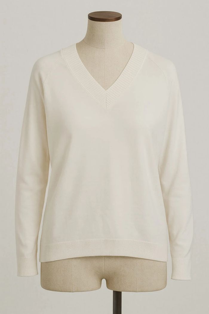 Pull col V crème Escorpion Taille M - photo numéro 2