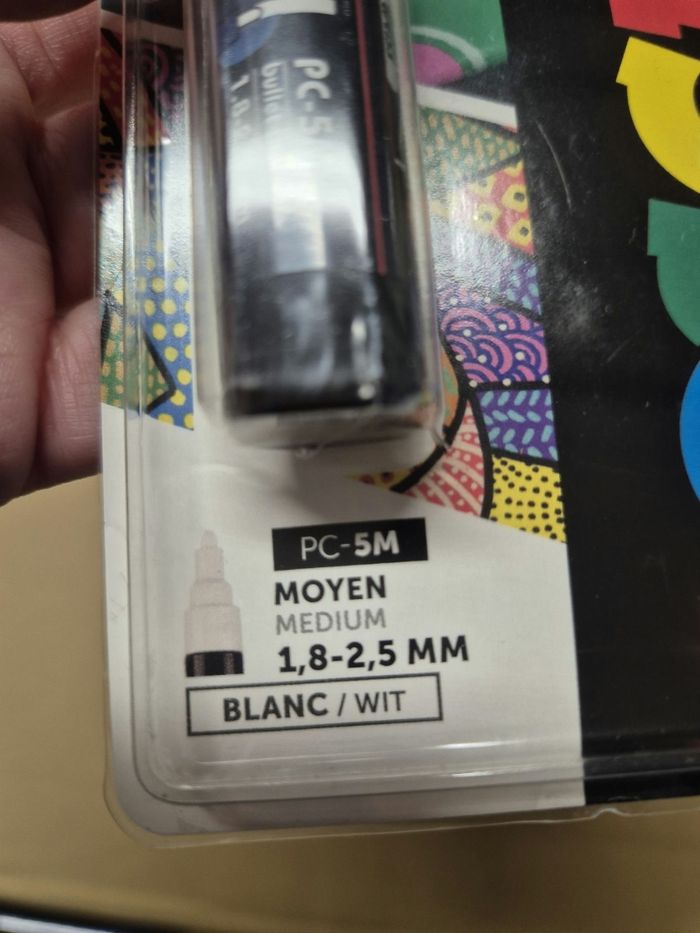 Marqueur peinture Posca blanc M - photo numéro 3