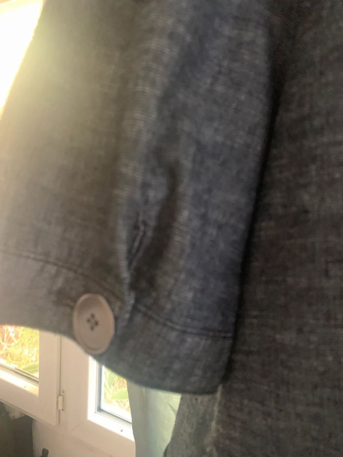 Veste Blanche porte en Jean manches courtes taille 44 - photo numéro 11