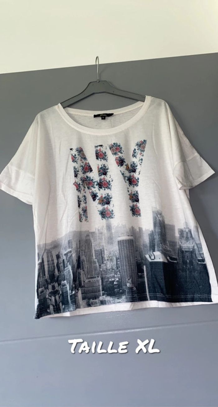 T-shirt blanc NY