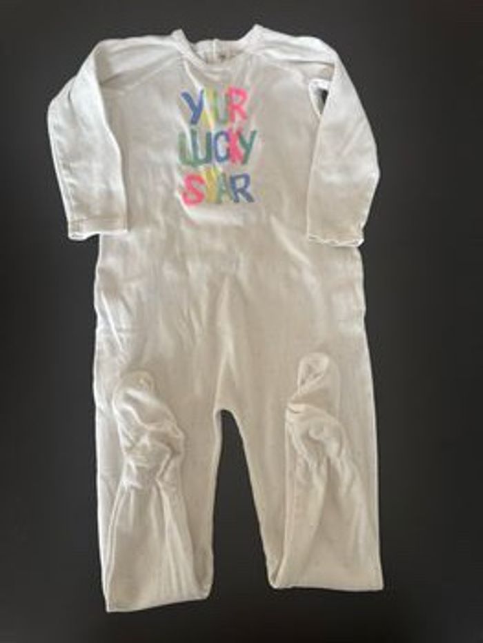 Pyjama Bonpoint blanc et fluo