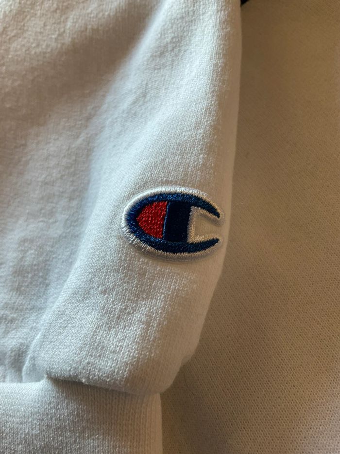 Sweat universitaire à col rond blanc pour homme Champion SUU taille S 252 - photo numéro 3