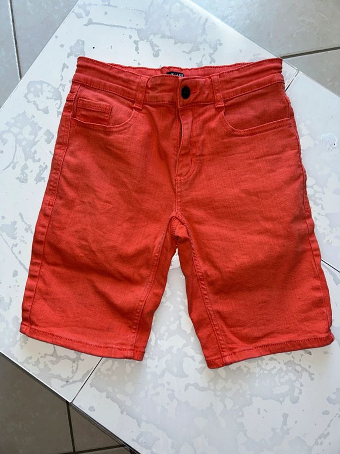 Short en jean rouge garçon 12 ans Kiabi