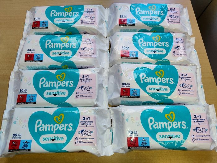 Lot de lingettes Pampers sensitive