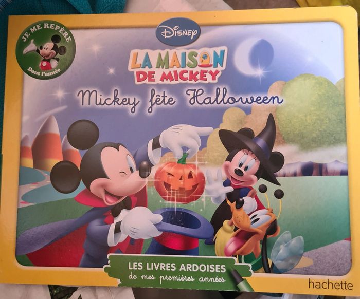 Livre ardoise mickey fête halloween