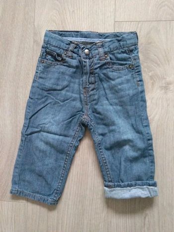 Pantalon jean denim doublé Obaïbi 12 mois