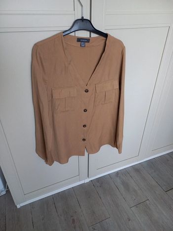 Chemise couleur camel femme