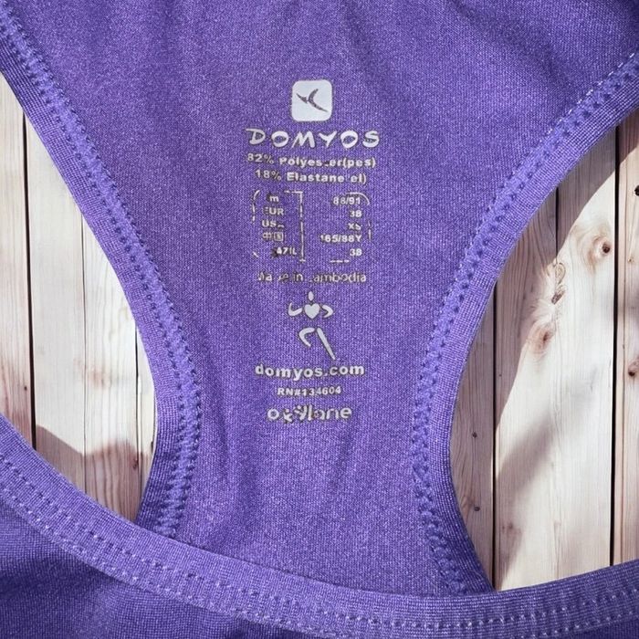 🌸 Débardeur violet domyos - Taille 38 🌸 - photo numéro 3