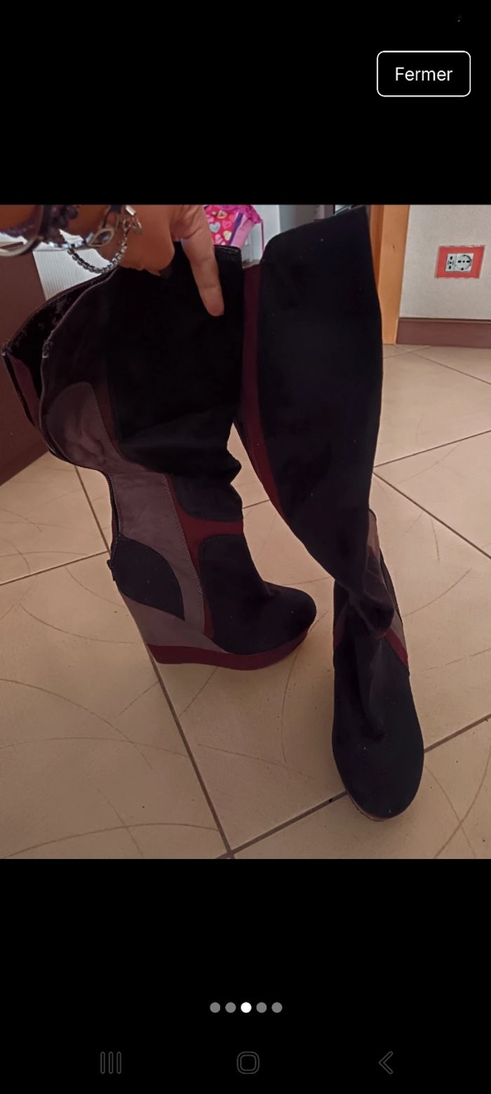 Jolie botte bordeaux petit 40 - photo numéro 3