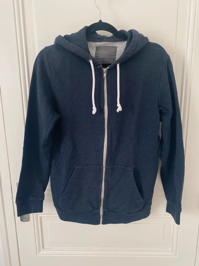 Sweat à capuches bleu H&M