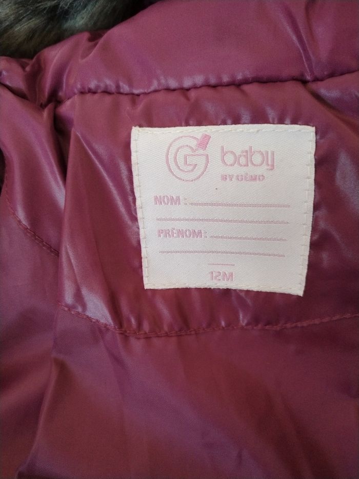 Parka hiver By Gemo  12 mois - photo numéro 4