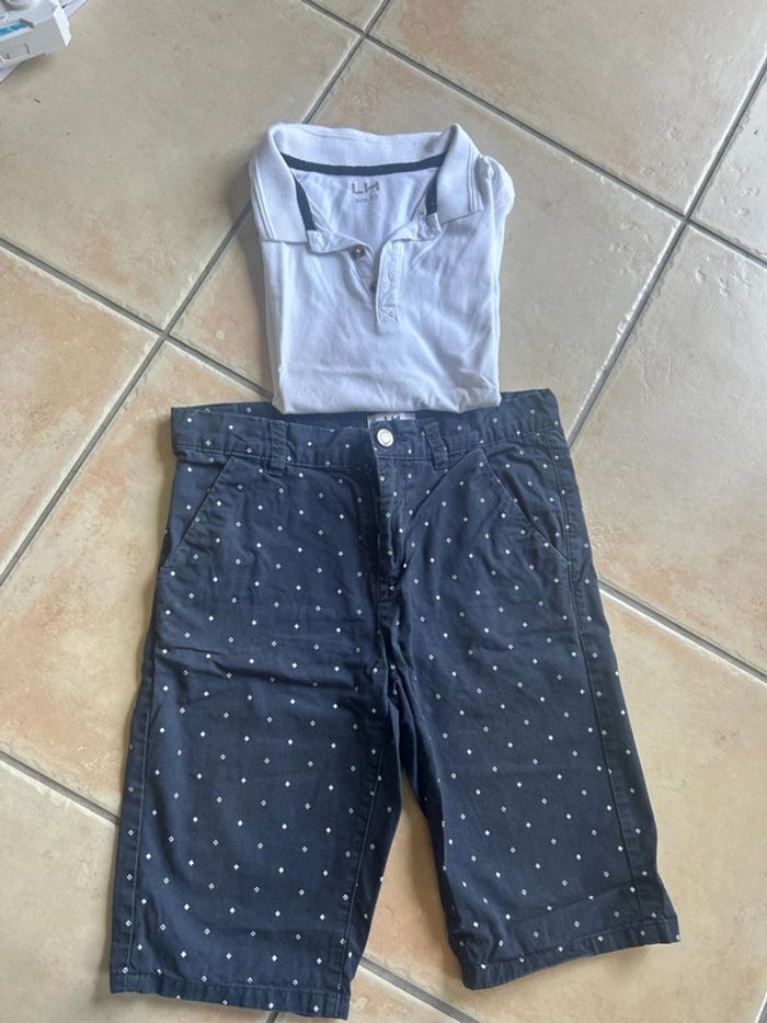 Ensemble polo bermuda la halle 10 ans