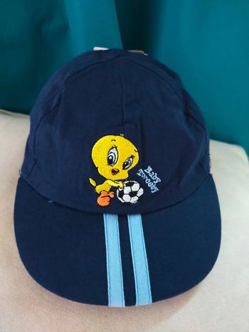 Casquette vintage enfant bleu marine – personnage jaune & football