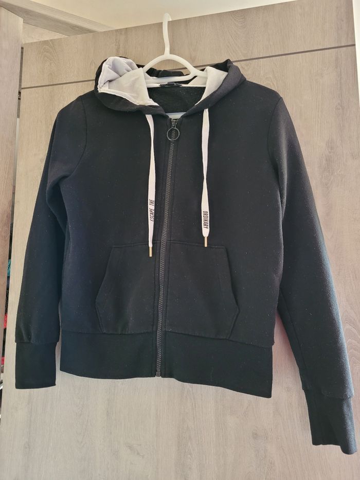 Gilet noir zippé taille XS Jennyfer - photo numéro 4