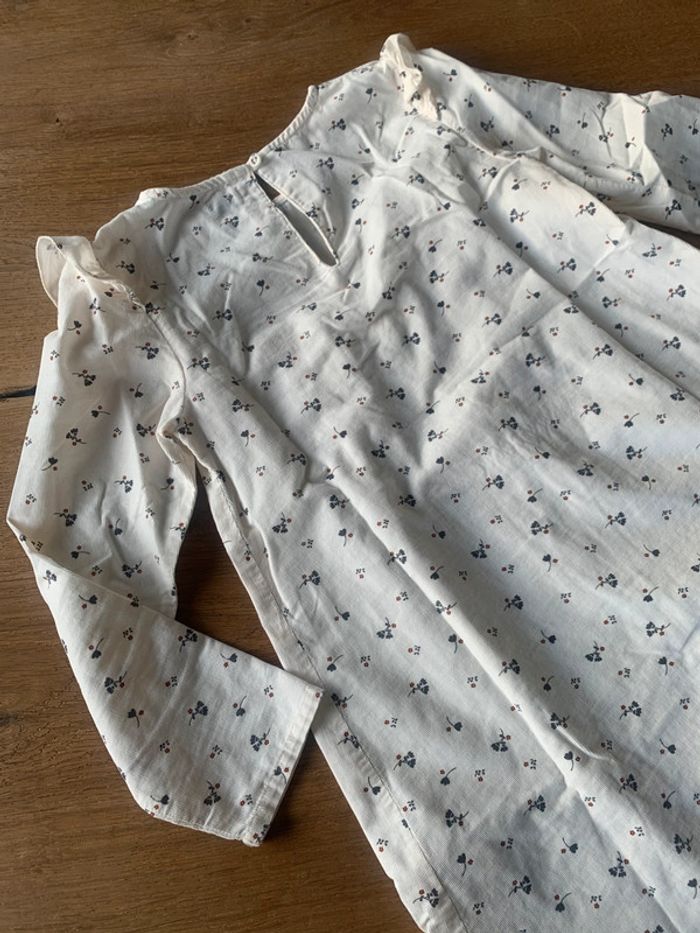 Robe velours fleuri 8 ans - photo numéro 6