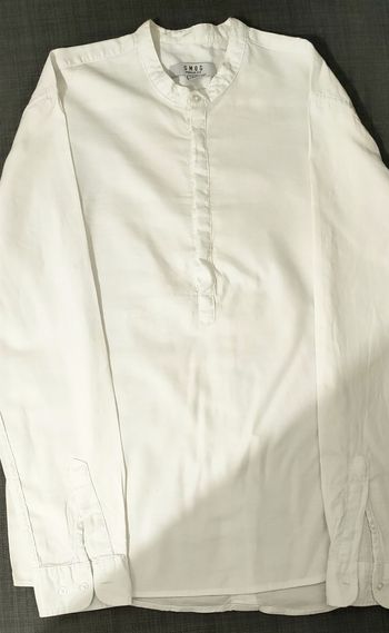 Chemise manches longues col tunisien 