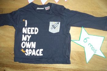 Haut manches longues 6-9 mois Zara