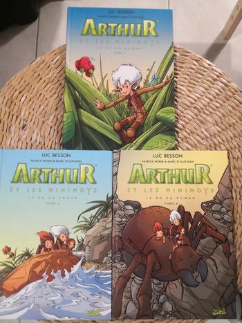 3 bds Arthur et les minimoys tome 1 2 et 3