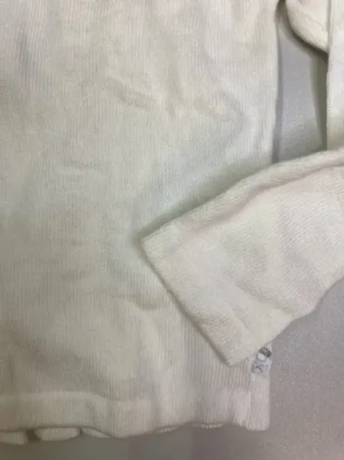 Gilet fille - blanc - neuf - Okaïdi - Taille 4 ans - photo numéro 2