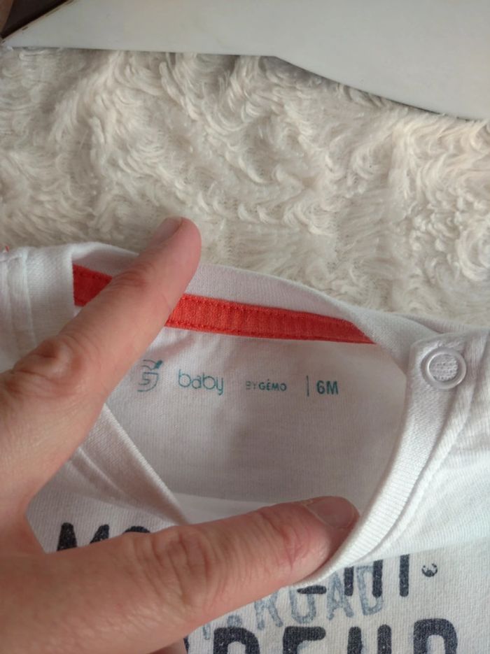 Ensemble (tee shirt manches longues+pantalon) Garçon 6 mois Campeur Gémo - photo numéro 7