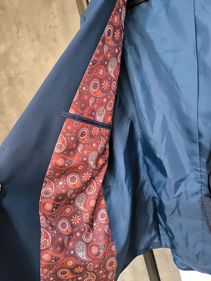 Veste couleur pétrol costume taille 42 neuf benetti - photo numéro 6