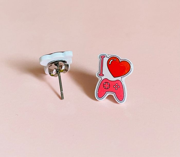 Boucles d’oreilles Fait Main Love Games - photo numéro 2