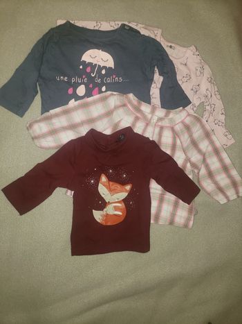 Lot tee-shirts 3 mois