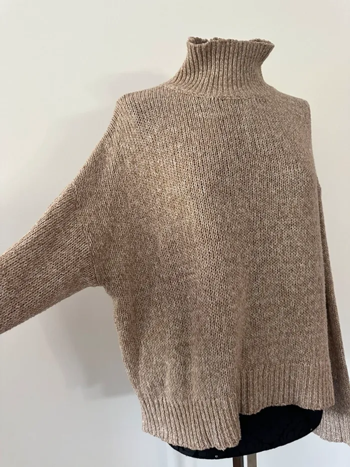 Pull marron beige - photo numéro 4