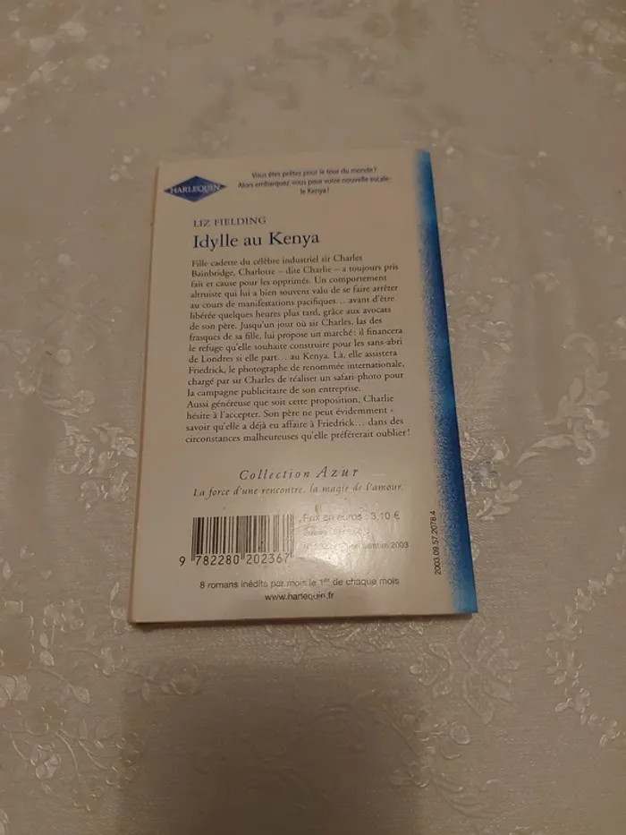 Livre Harlequin Idylle au Kenya - photo numéro 2