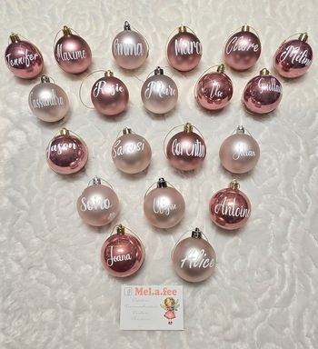 Boule de noel personnalisee