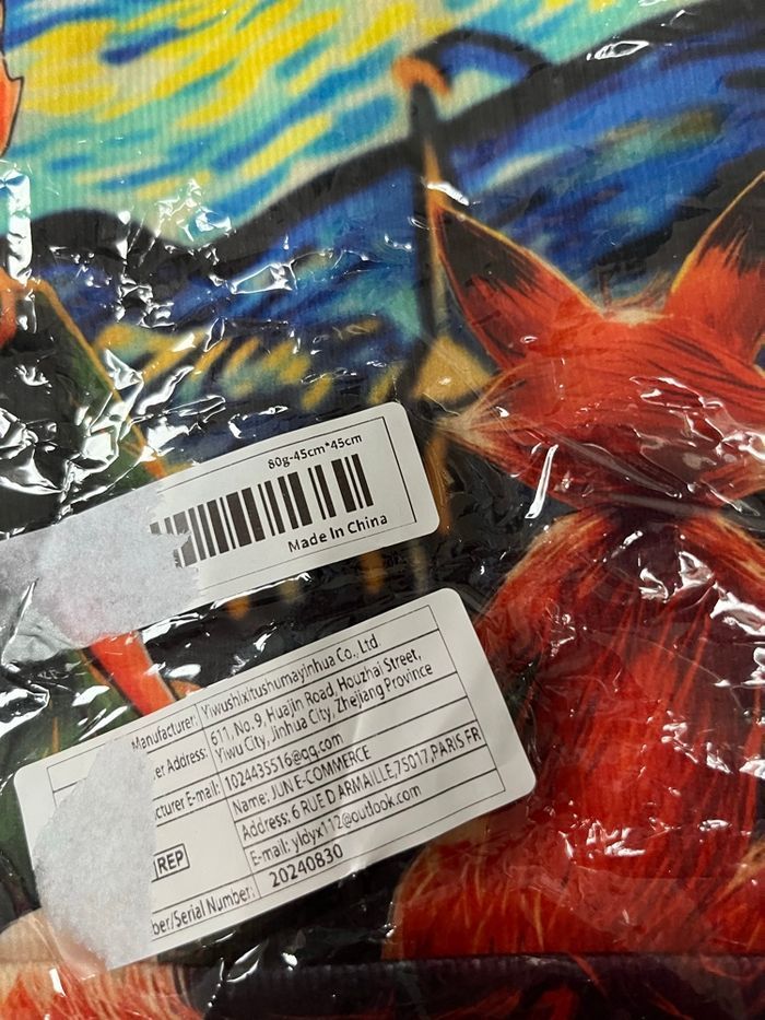 Housse coussin  Taille 45*45cm  motifs petit prince nuit étoilée - photo numéro 2