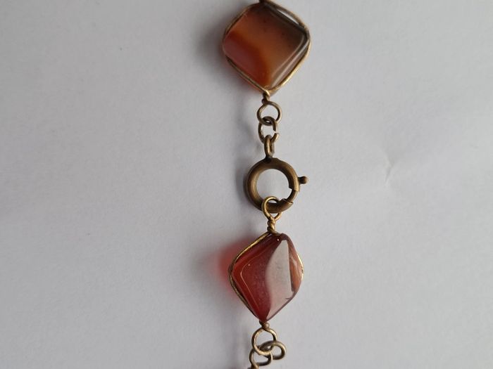 Collier long en agathe - photo numéro 7