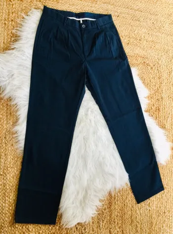 Pantalon chino bleu marine homme