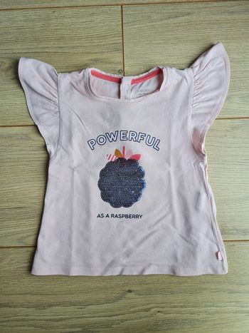 Tshirt rose MC Obaibi 18 mois