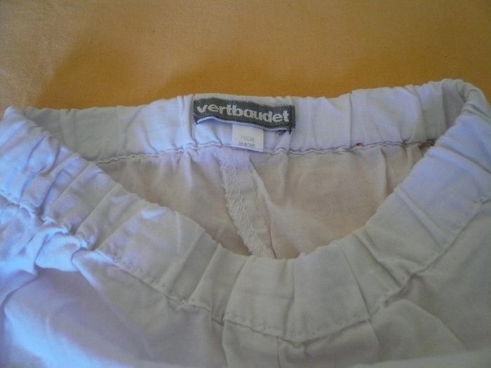 lot 2 shorts blancs verbaudet 9 mois - photo numéro 5