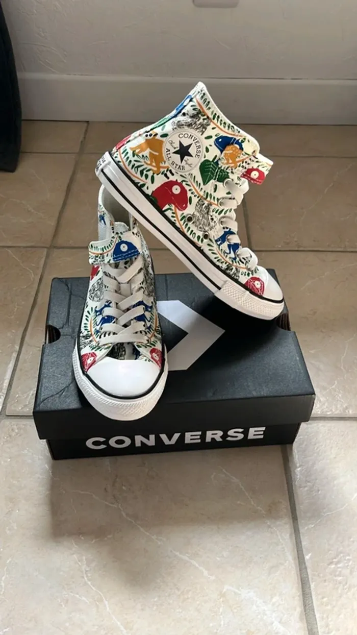 Baskets sneakers montantes converse garçon