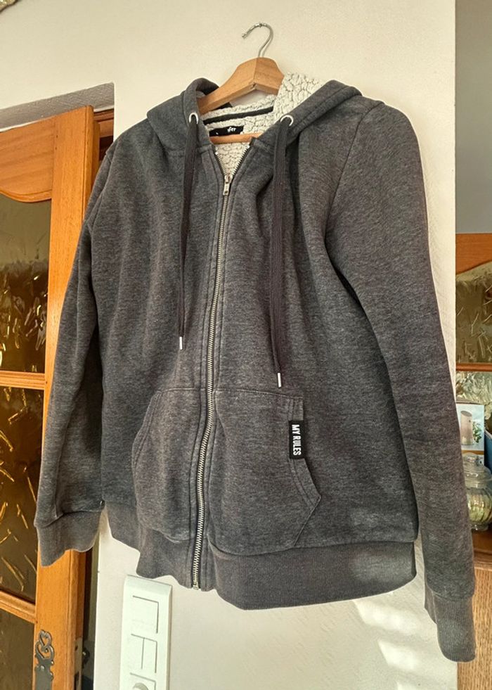 veste zip molletonnée