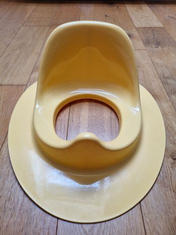 Réducteur de toilette bébé jaune