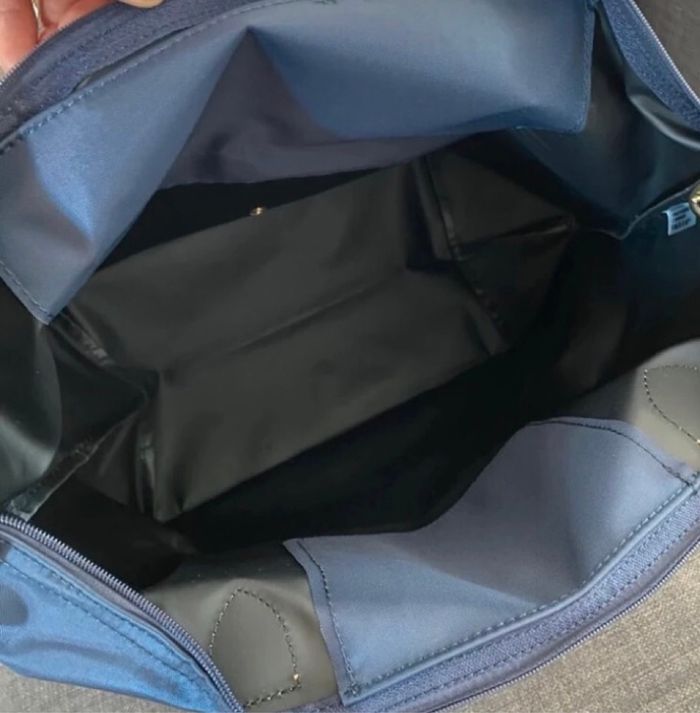 Sac fourre-tout bleu marine taille L - photo numéro 3