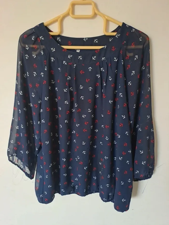 Blouse ancre marine Taille 44
