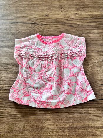 Blouse motifs fraises