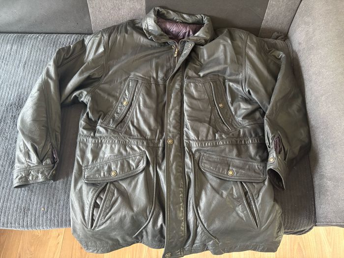 Veste en cuire homme