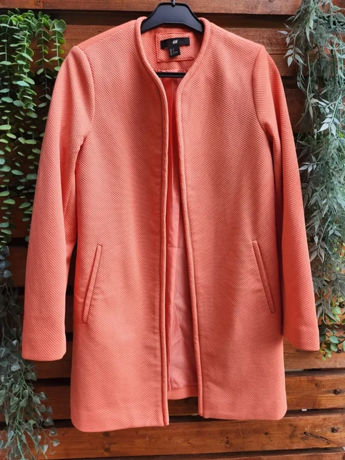 Blazer corail texturé H&M 36