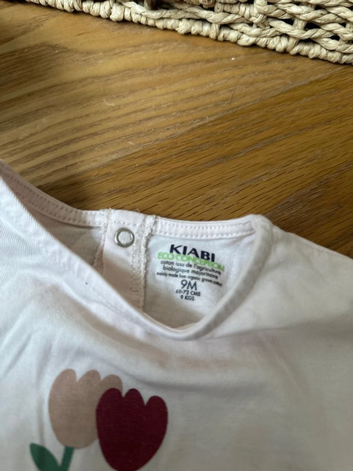 T-shirt manches longues Kiabi 9 mois - photo numéro 3