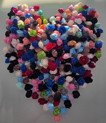 Fleurs roses artificielles