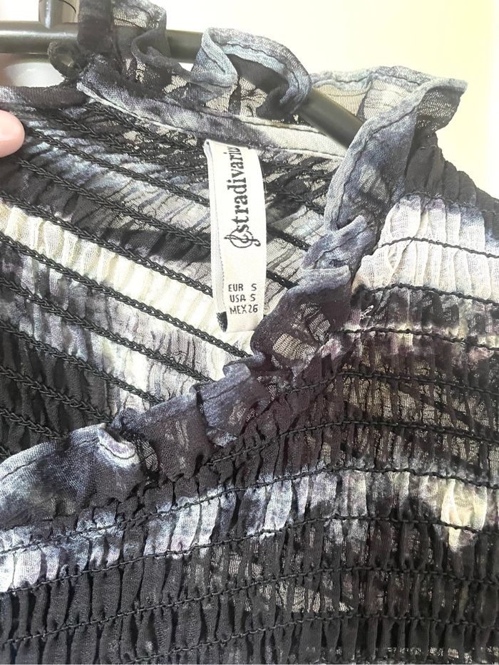 Robe fluide avec imprimé effet tie and dire - stradivarius - photo numéro 4