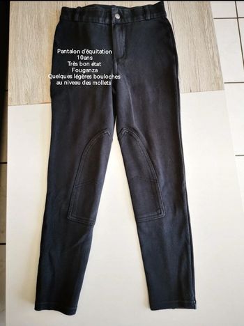 Pantalon d'équitation 10ans
