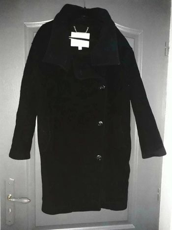 Manteau mi-long noir 40/L - Esprit