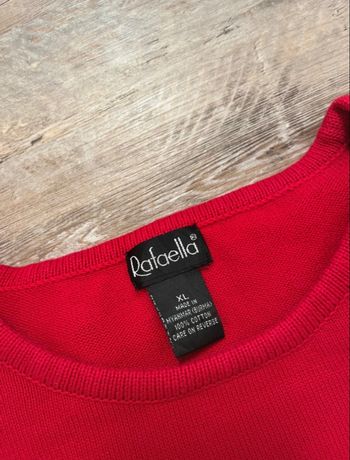 pull rouge vintage femme 